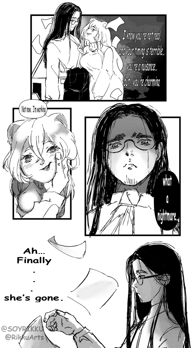 RikkuArts's tweet photo. Eidolon 01/???  

Office

#webcomic #mangaart #comicstrip https://t.co/YocchnrOUJ