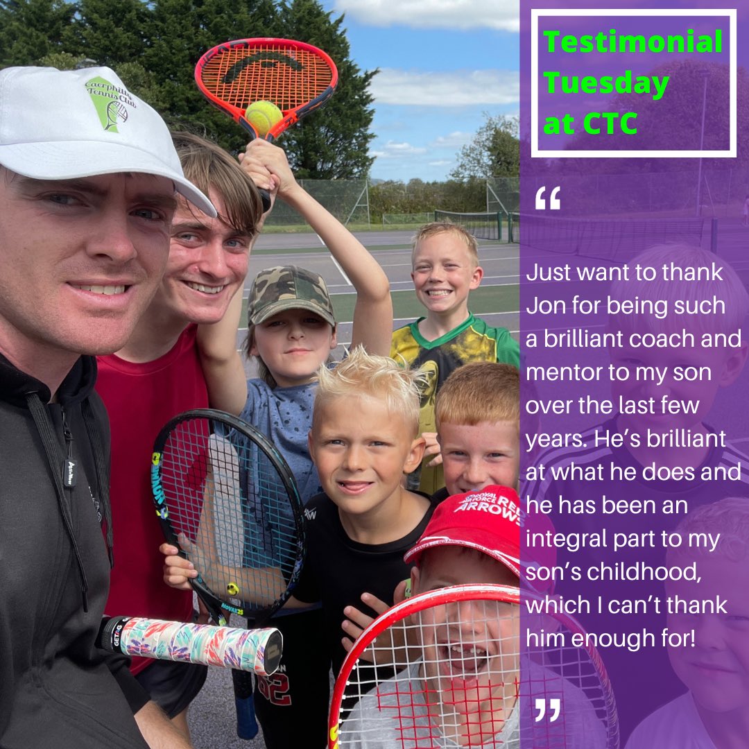 CaerphillyLTC's tweet image. #TestimonialTuesday at #CTC - “thanks Jon for being such a brilliant coach and mentor over the last few years… an integral part to my son’s childhood…” 🎾💬👇

If you have feedback on @CaerphillyLTC we’d love to hear from you so tweet us or drop us a message or email. 🗣🤝