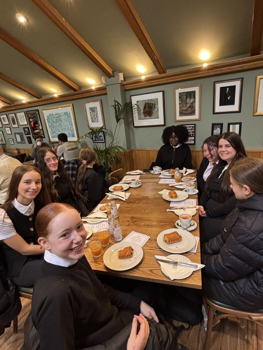 BroughtonML's tweet photo. S2 Italian elective finished the term in style with a visit to @ValvonaCrolla. They ordered their food in Italian and enjoyed a pastry and a drink. We would like to thank Valvona and Corolla for the generosity they have shown our students this year. https://t.co/zmWUwIzO3m