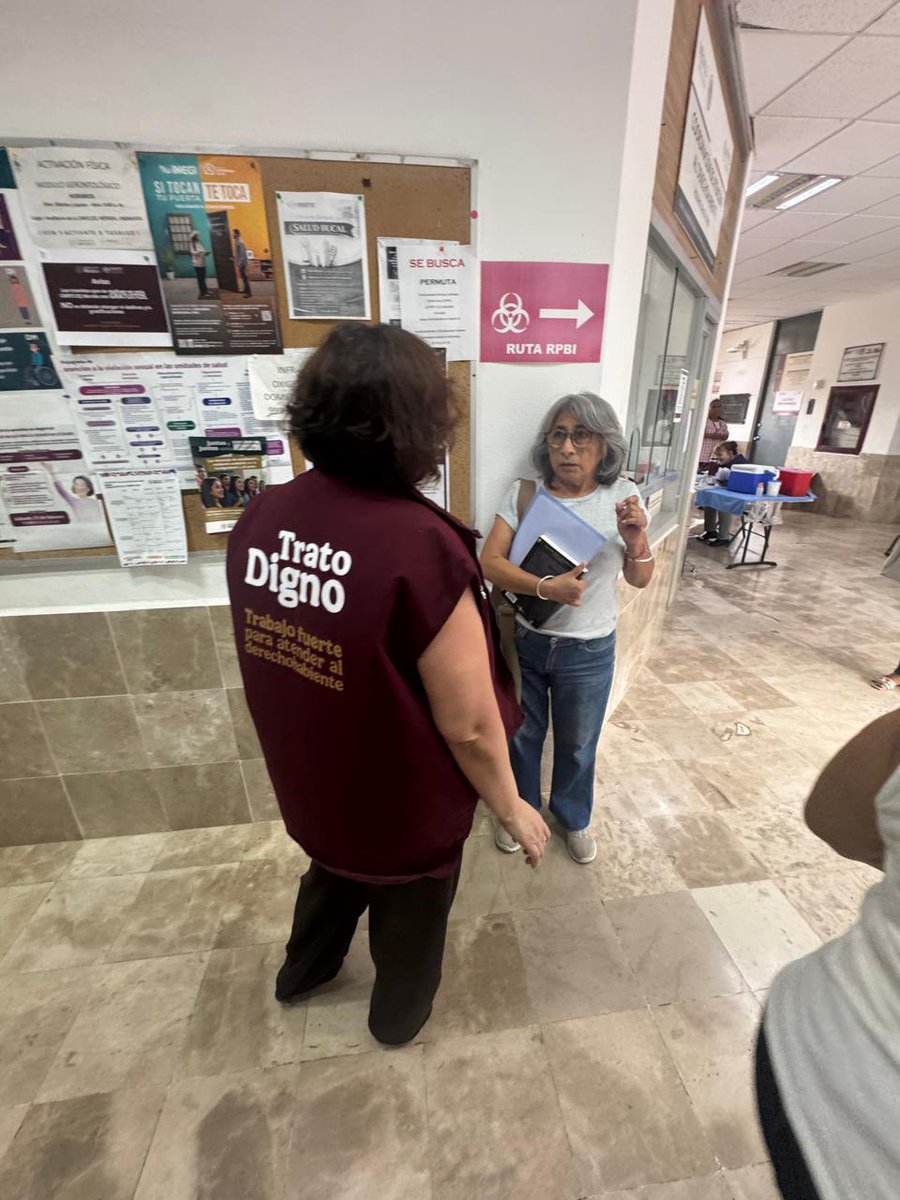 Promoviendo la estrategia nacional  #TratoDigno  se visitó  el dia de hoy la CMFQ Mérida Lindavista, en seguimiento a las indicaciones de nuestro Director General Martí Batres, en coordinación con la #SubdireccióndeAtenciónalDerechohabiente