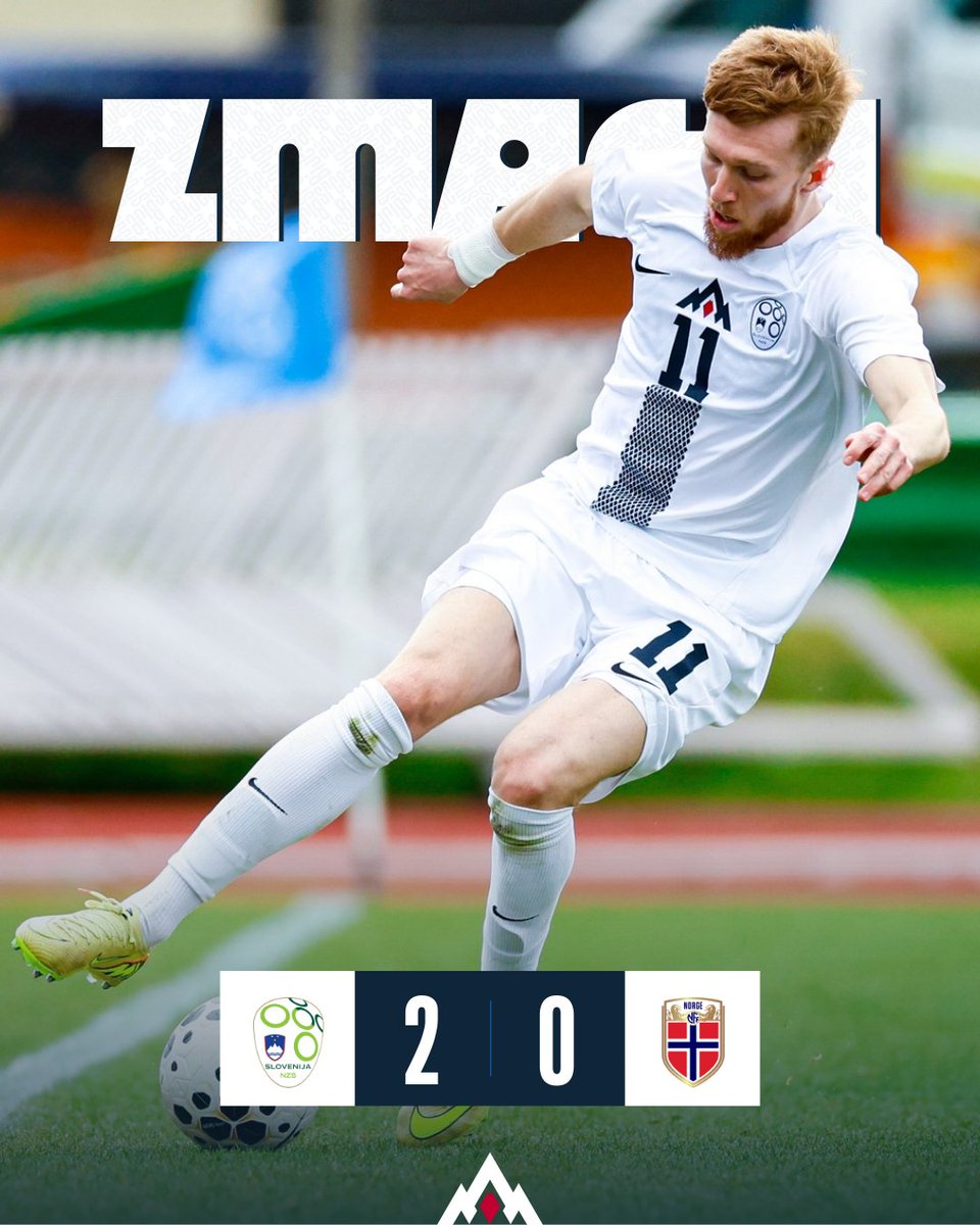 nzs_si's tweet photo. ZMAGA! #SLOu21
Slovenija U21 - Norveška U21 2:0 
Malenšek (6'), Pejičić (76')

Mlada reprezentanca #SLOu21 je z goloma Mateja Malenška in Davida Pejičića premagala Norveško in vodilni ekipi skupine G kot prva v kvalifikacijah odvzela točke.

#SrceBije | #SLOu21 🇸🇮 https://t.co/IAaY97UP9S