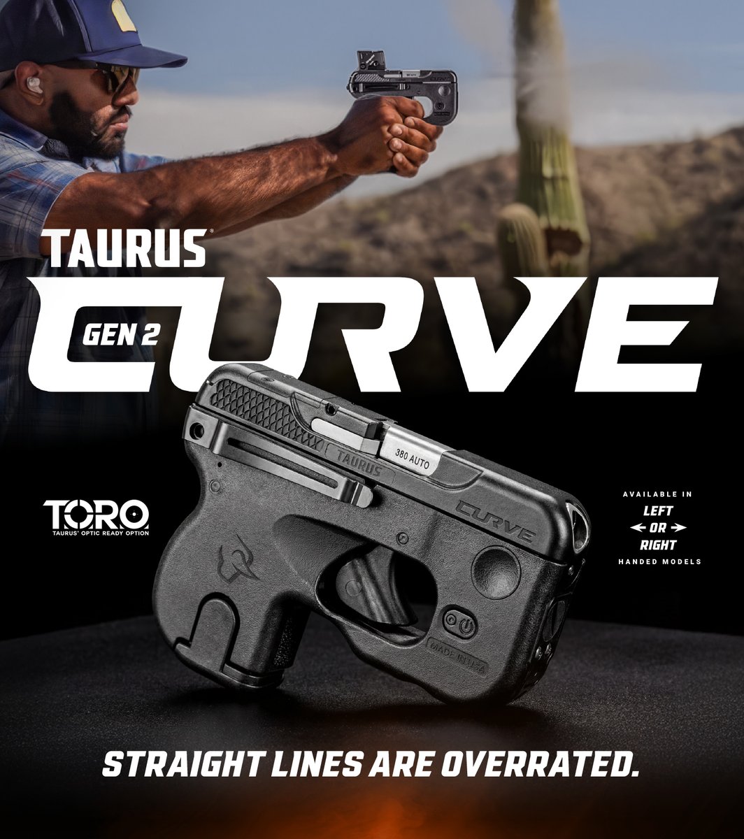 We brought it back. Taurus® Curve GEN 2—enhanced curvature, modern styling, zero apologies.
The Gun You Wear™ returns…
…or does it? April Fools.

#AprilFoolsDay #TaurusCurve