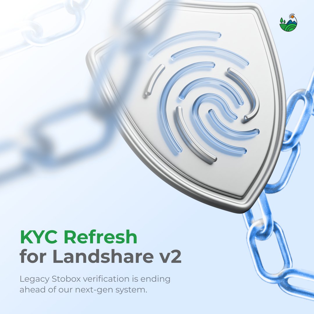 📢 Landshare KYC &amp; Dashboard Update

We’re making some important upgrades behind the scenes:

1⃣ The Stobox dashboard is being phased out and will no longer be used for Landshare services.

2⃣ As a result, all KYC completed through the Stobox dashboard will no longer be
