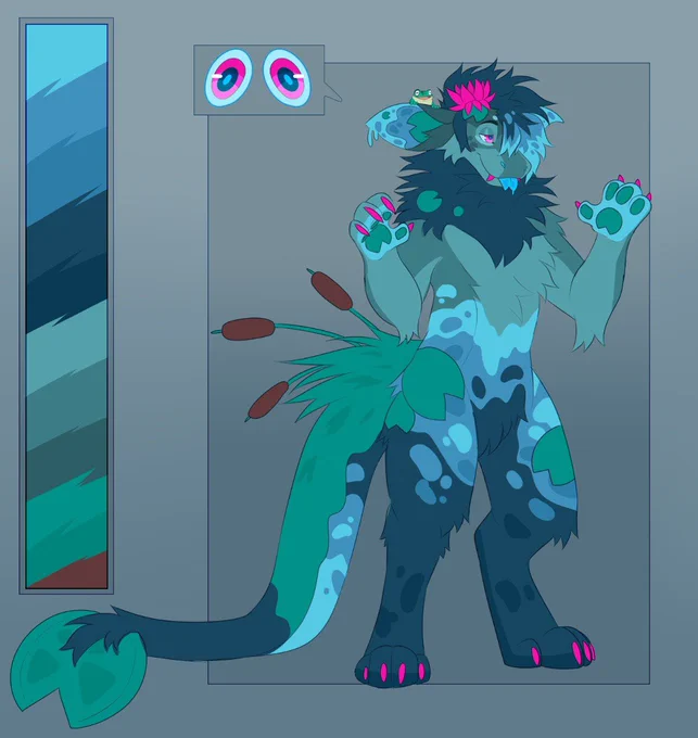 Waterlily dragon design