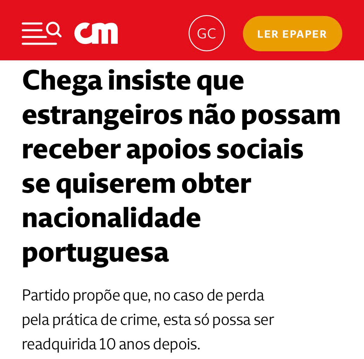 Partido CHEGA 🇵🇹 tweet media