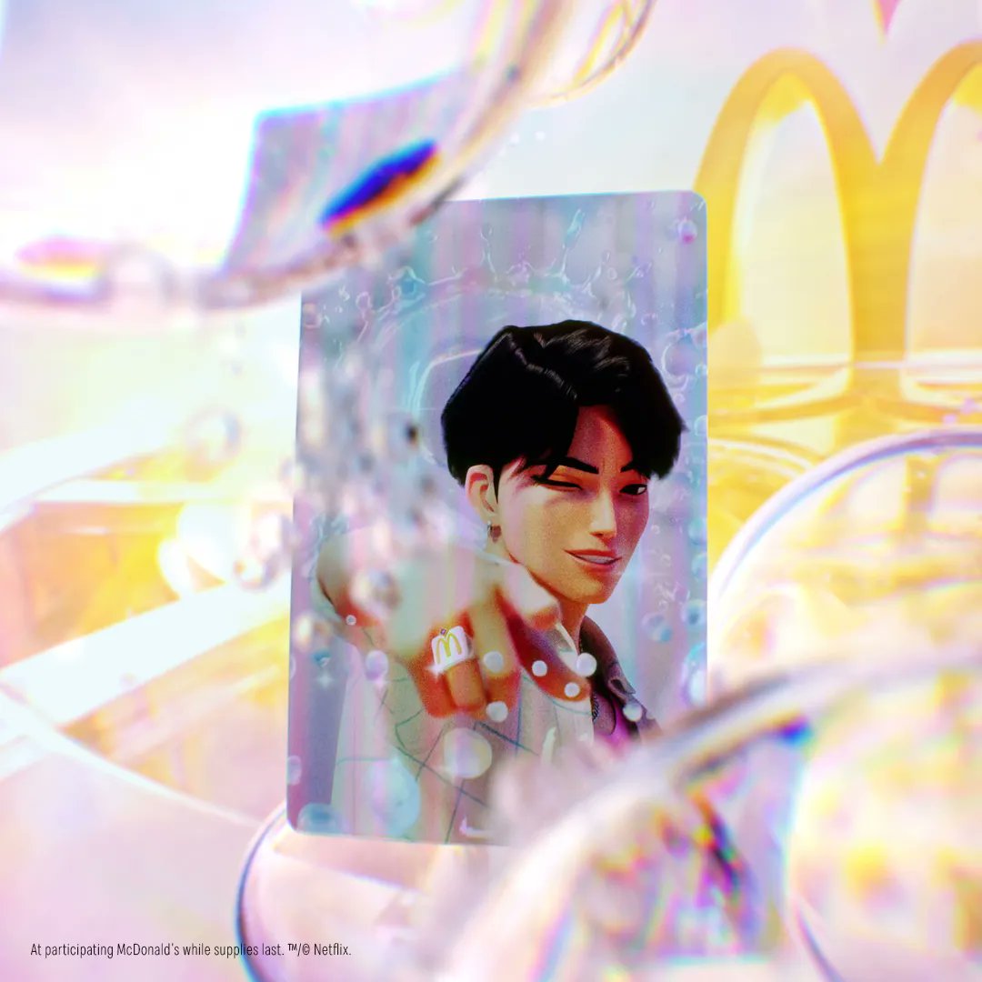 Variety's tweet photo. “KPop Demon Hunters” meals have arrived at McDonalds.

Starting today, fans can order new adult meals tailored to the dueling bands, Huntr/x and the Saja Boys, featured in the movie.

https://t.co/eoNWKbXHpe https://t.co/n0QswKTrsB