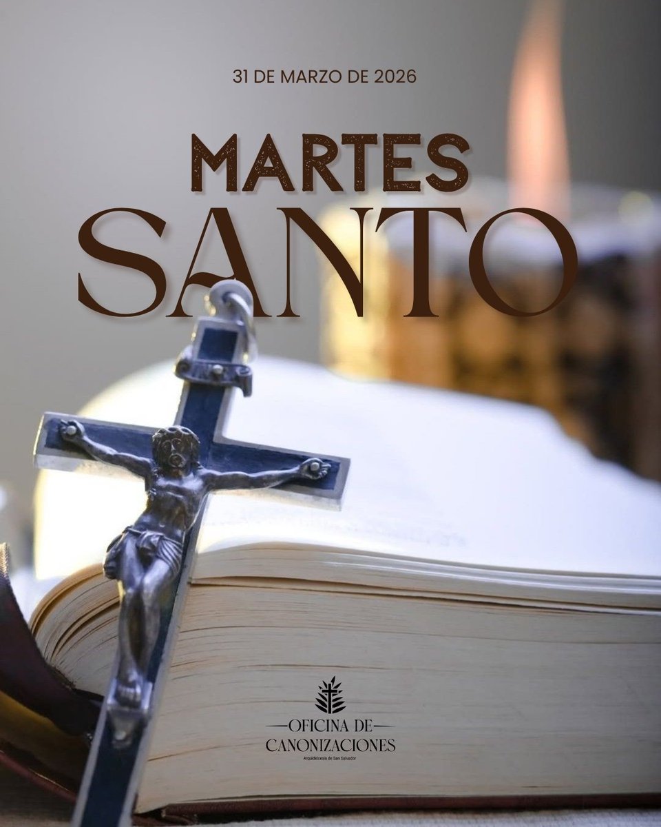 SOscarRomero's tweet photo. 🙏 Martes Santo
Podemos fallar… pero también volver. ✨
Dios nunca deja de perdonar.
#MartesSanto #Misericordia #SanOscarRomero https://t.co/lcNAS34Rg2