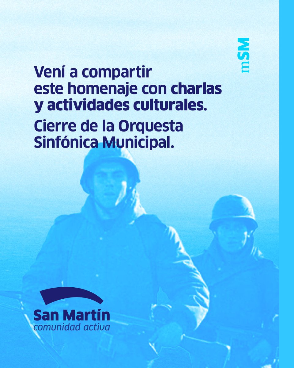 🇦🇷VIGILIA Y HOMENAJE POR EL 2 DE ABRIL 

Mañana, desde las 20, acompañamos la Vigilia en homenaje a los Veteranos de Guerra y Caídos en Malvinas, con propuestas y actividades en la Plaza Central.

🤍Acercate a participar de la velada en la Plaza Central ¡Te esperamos!