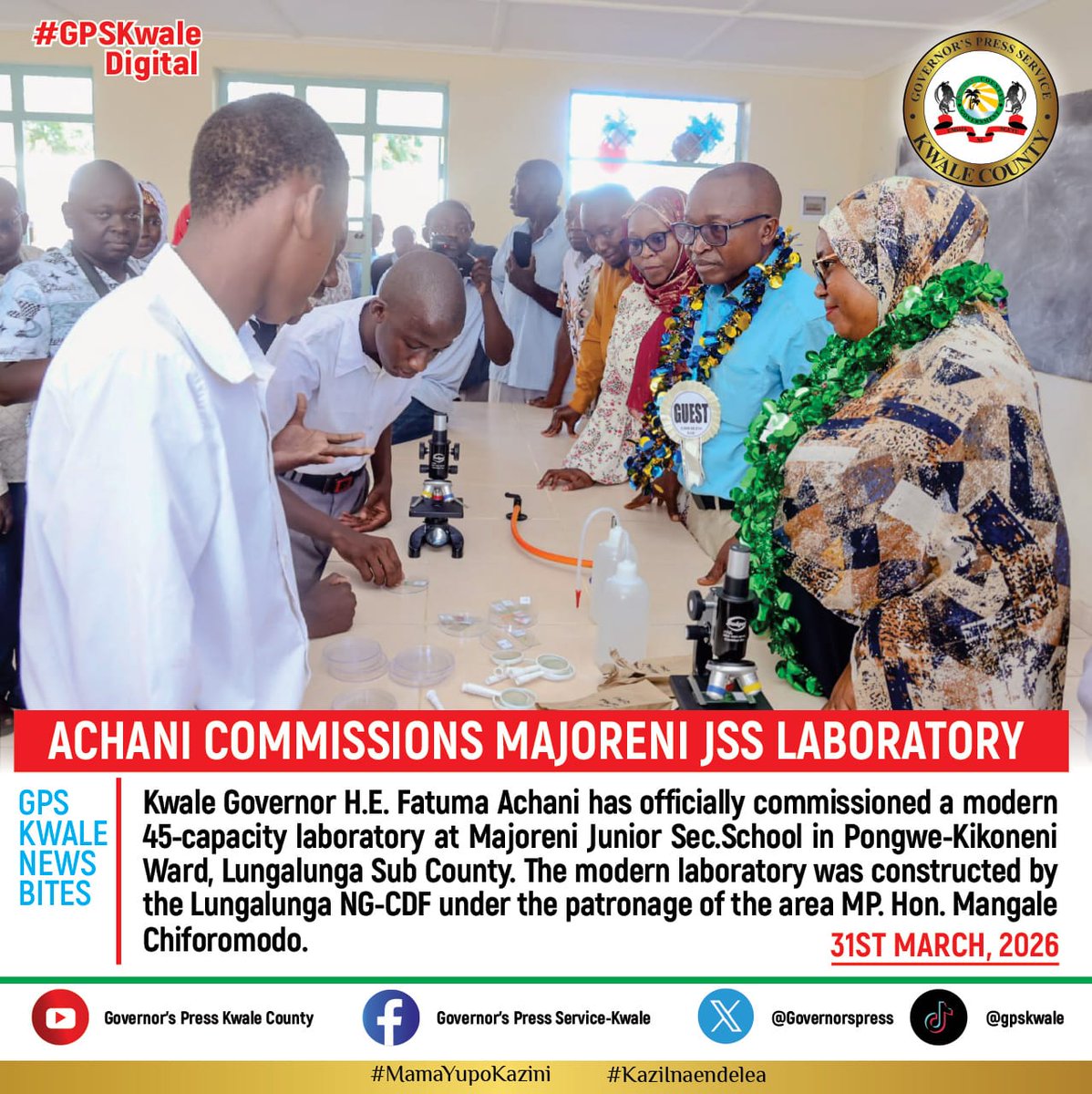 COUNTY GOVERNMENT OF KWALE OFFICIAL PAGE tweet media