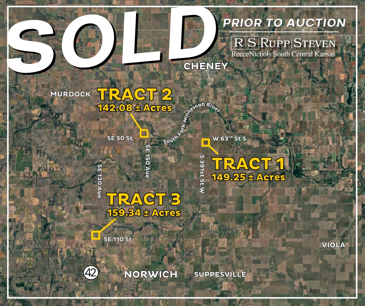 🌾 SOLD PRIOR TO AUCTION 🌾

450.67 ± acres featuring three tracts of productive cropland, quality soils, and recreational appeal in Sedgwick &amp; Kingman Counties

We appreciate the strong interest in this property! If you’re considering buying or selling land, let’s connect.