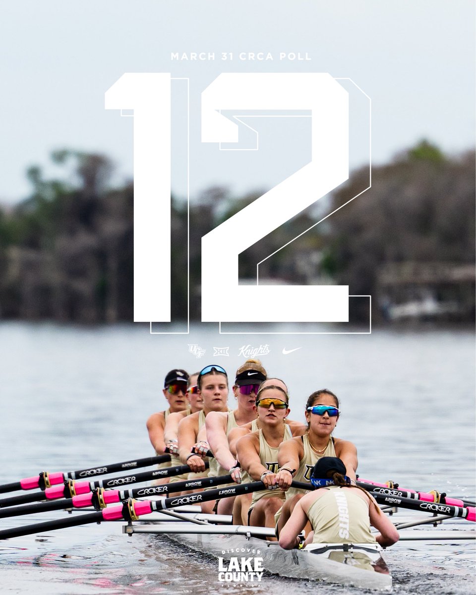 UCF_Rowing's tweet photo. HISTORY = MADE. ⚔️

Our highest team ranking in program history ‼️ https://t.co/5iKrVF39X1