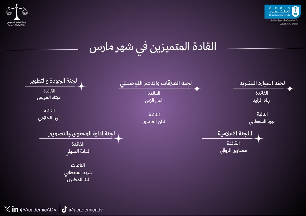 وحدة الإرشاد الأكاديمي tweet media