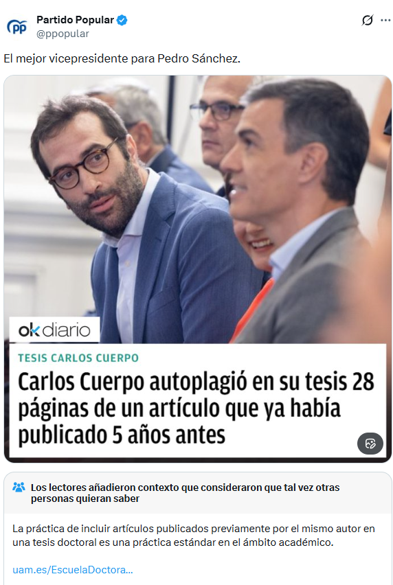 cabamadrid's tweet photo. Estos del PP se trolean ellos solos... claro que la fuente informativa no prometía mucho de inicio. https://t.co/DwU5wiUyKR