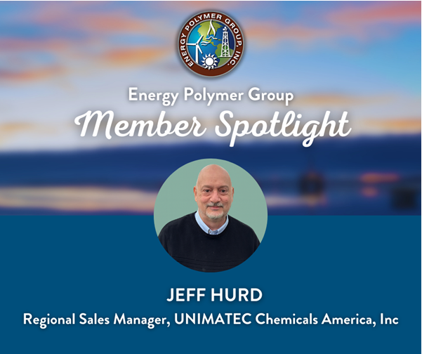 EnergyPolymer's tweet photo. 🌟 EPG Member Spotlight: Jeff Hurd 🌟

This month, we’re proud to highlight Jeff Hurd and his unique perspective on the oil &amp; gas industry through a chemist’s lens.

👏 Join us in celebrating Jeff and the expertise he brings to the EPG community! https://t.co/MJJCt98xm4