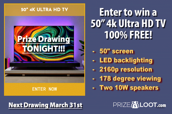 Prizeloot's tweet photo. #GiveawayAlert⌛
🏆Don't miss your chance to #win a 50" 4K Ultra HD TV TONIGHT!📺

✔️Get your FREE ENTRIES: https://t.co/ZQpMzlrN8L https://t.co/Ly1y5OcF0O