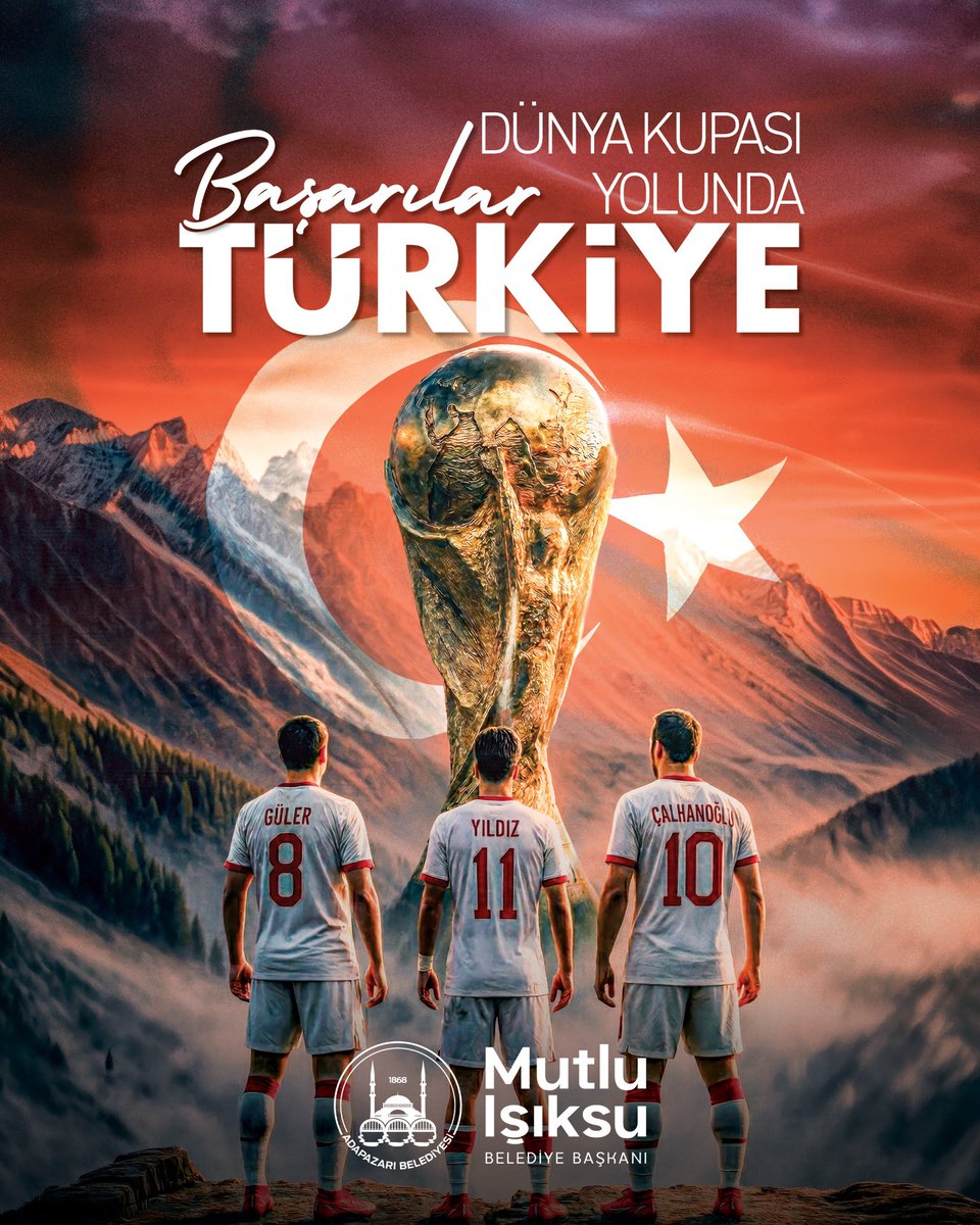 ISIKSUMUTLU's tweet photo. Dünya Kupası yolunda bizim çocuklara gönülden başarılar 🇹🇷

@MilliTakimlar https://t.co/erhnsINhM3