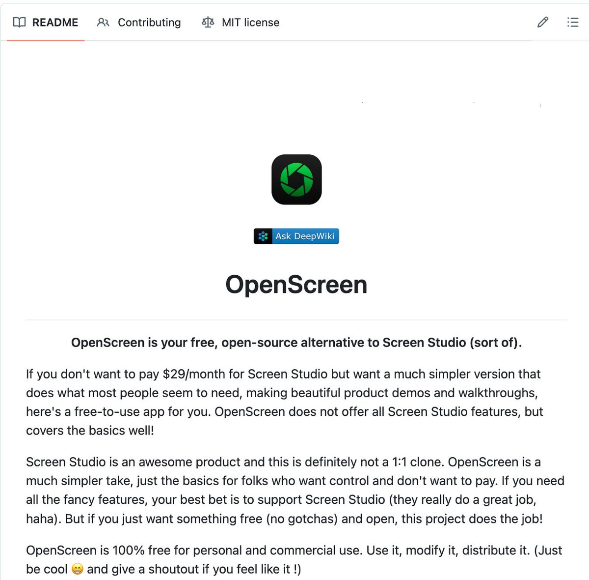 DeepTechTR's tweet photo. 🚨 Screen Studio bunun için 89 dolar ücret alıyor. Birisi her şeyi ücretsiz olarak açık kaynaklı hale getirdi.

Adı OpenScreen. GitHub'da 8400'den fazla yıldızı var.

Ekranınızı kaydediyorsunuz. Otomatik olarak cilalı, profesyonel bir demo videosuna dönüştürüyor.

Tıklamalara otomatik yakınlaştırma. Akıcı imleç animasyonları. Hareket bulanıklığı. Duvar kağıtları, gradyanlar ve gölgeler içeren özel arka planlar. Web kamerası katmanları. Açıklamalar. Zaman çizelgesi düzenleme. Herhangi bir en boy oranında dışa aktarma.

Screen Studio'nun 89 dolara sattığı ve Loom'un abonelik olarak sattığı iş akışının aynısı. Ücretsiz. Filigran yok. Hesap yok. Abonelik yok.

 İşte kutudan çıkanlar:

→ Sistem sesi ve mikrofonuyla tam ekran veya pencere yakalama
→ İmlecinizi ve tıklamalarınızı takip eden otomatik yakınlaştırma
→ Özelleştirilebilir derinlik ve zamanlama ile manuel yakınlaştırma
→ Kaydırma ve yakınlaştırma geçişlerinde yumuşak hareket bulanıklığı
→ Hareket efektleriyle animasyonlu imleç oluşturma
→ Sürükle bırak konumlandırmalı web kamerası baloncuk katmanı
→ Duvar kağıtları, düz renkler, gradyanlar veya özel arka planlar
→ Kayıtların üzerine katmanlanmış metin ve ok açıklamaları
→ Zaman çizelgesi kırpma ve değişken hız segmentleri
→ Herhangi bir çözünürlük veya en boy oranında kırpma, yeniden boyutlandırma ve dışa aktarma
→ Projeleri istediğiniz zaman kaydedin ve yeniden açın

İşte en çılgın kısım:

Bir geliştirici bunu çatalladı ve Recordly adında daha da gelişmiş bir sürüm oluşturdu. Tam imleç animasyon hattı. Yerel macOS ve Windows kaydı. Screen Studio'yu kare kare yansıtan yakınlaştırma davranışı. Ses parçaları. Yakınlaştırmaya duyarlı ölçeklendirme ile web kamerası katmanları.

Her ikisi de ücretsiz. Her ikisi de MIT lisanslı. Her ikisi de Windows, macOS ve Linux'ta çalışıyor.

İndir.  Kaydedin. Dışa Aktarın. Tamam.

%100 Açık Kaynak. MIT Lisansı.

(Bağlantı yorumlarda)