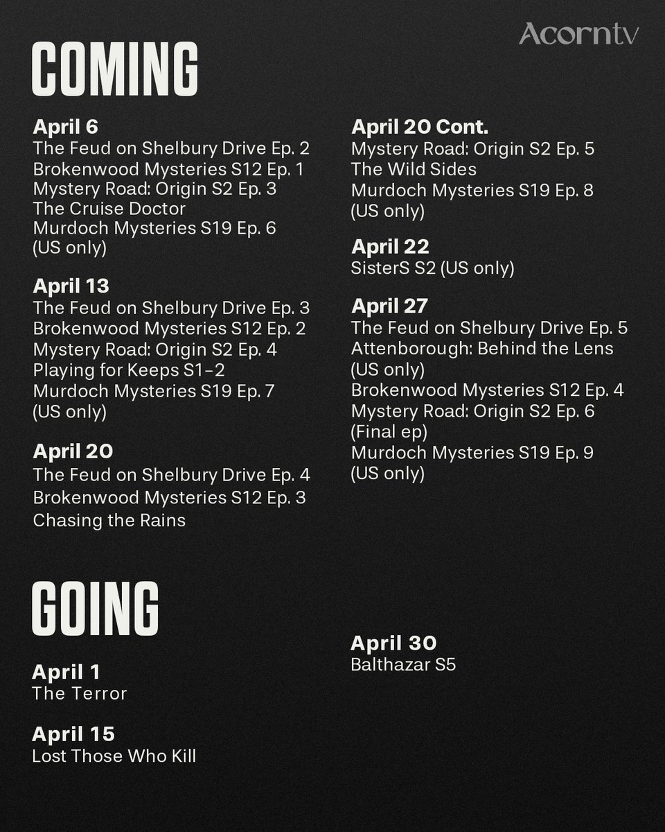 Acorn TV tweet media