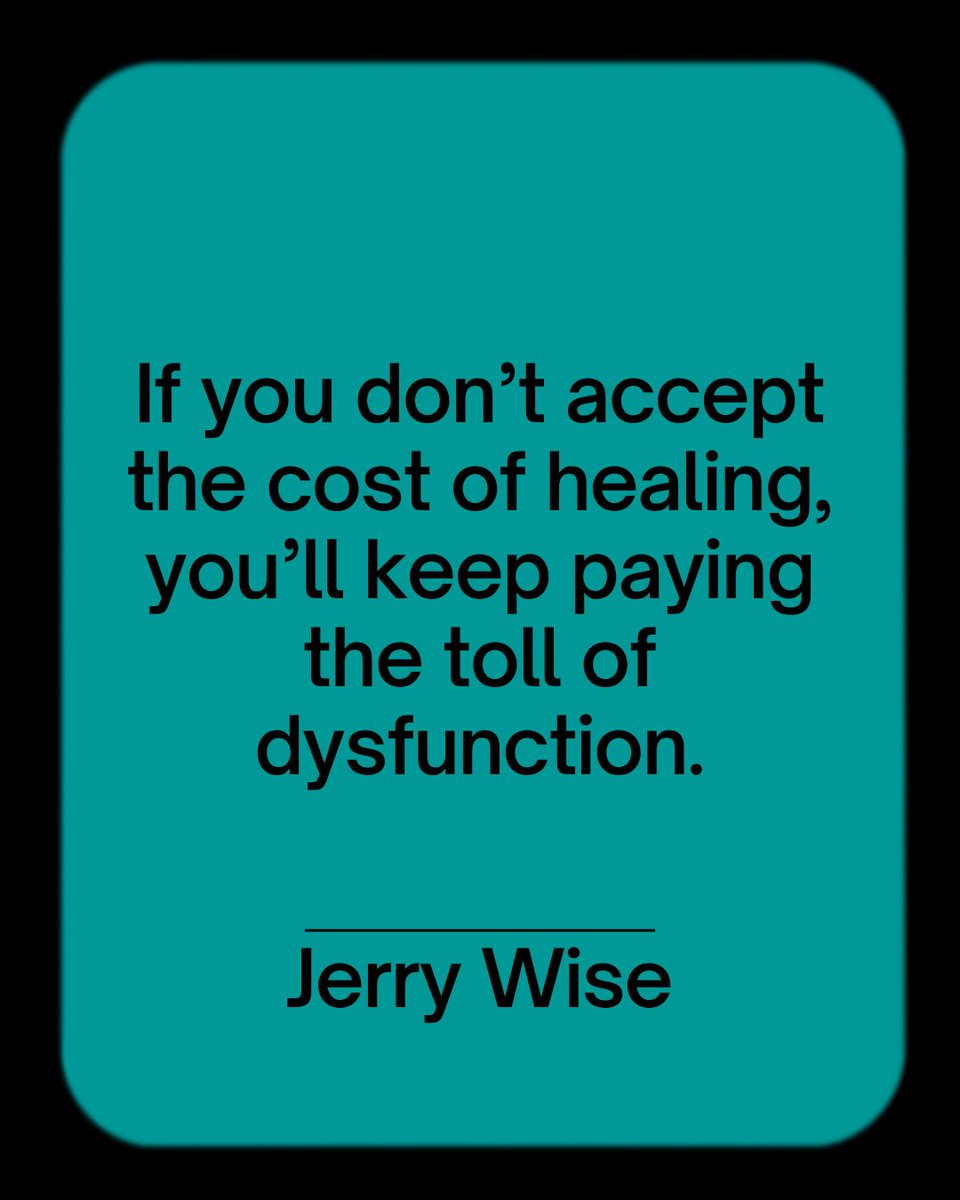 jerrytwise's tweet photo. If you don't accept the cost of healing from your narcissistic family you'll keep paying the toll of their dysfunction. One of those costs ends. The other never does.

👉 Join my FREE Training. Link in Bio! https://t.co/Kowf1IP4lc