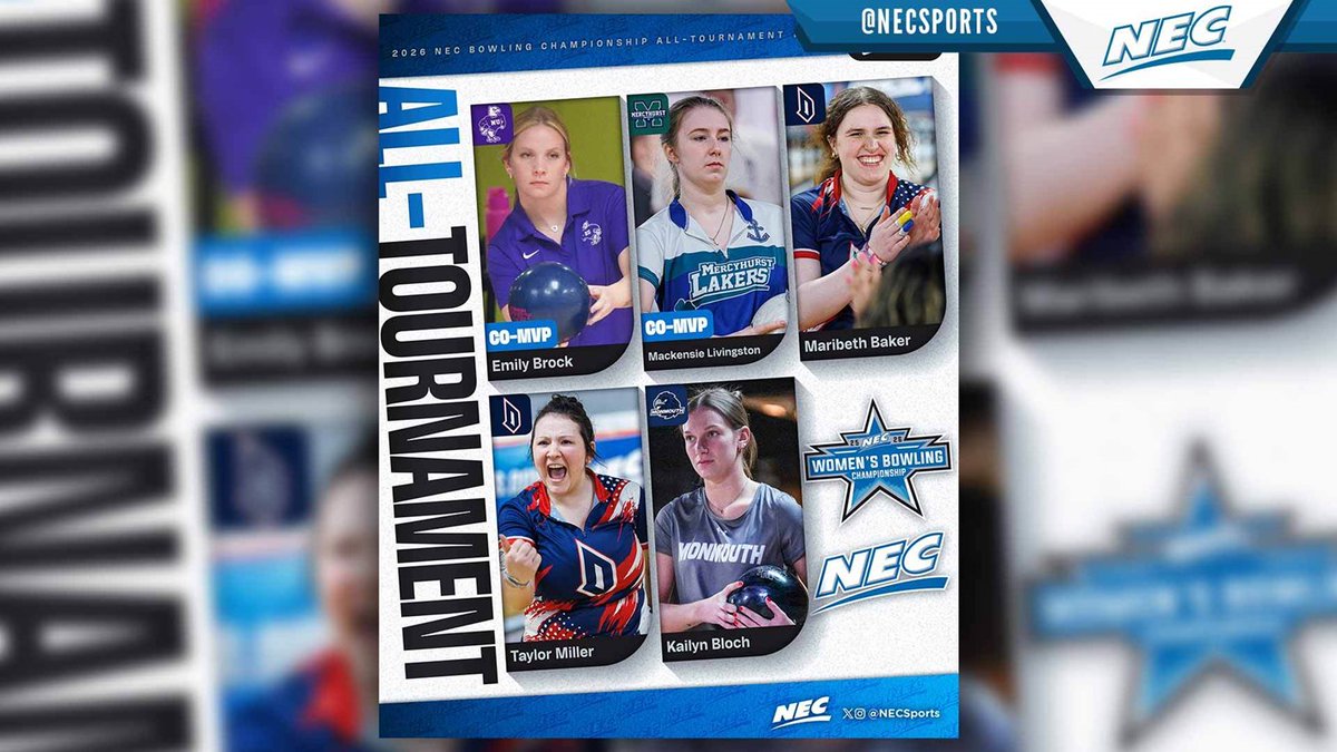 necbowl's tweet photo. 🎳📰 𝙲𝚘-𝙼𝚅𝙿𝚜 𝙴𝚖𝚒𝚕𝚢 𝙱𝚛𝚘𝚌𝚔 &amp; 𝙼𝚊𝚌𝚔𝚎𝚗𝚜𝚒𝚎 𝙻𝚒𝚟𝚒𝚗𝚐𝚜𝚝𝚘𝚗 𝚂𝚑𝚊𝚛𝚎 𝚂𝚙𝚘𝚝𝚕𝚒𝚐𝚑𝚝 𝚘𝚗 #𝙽𝙴𝙲𝙱𝙾𝚆𝙻 𝙰𝚕𝚕-𝚃𝚘𝚞𝚛𝚗𝚊𝚖𝚎𝚗𝚝 𝚃𝚎𝚊𝚖

#NECbowl x #NECelite 

🔗: https://t.co/NsM5vBnzyN https://t.co/pcOXLdVyAE