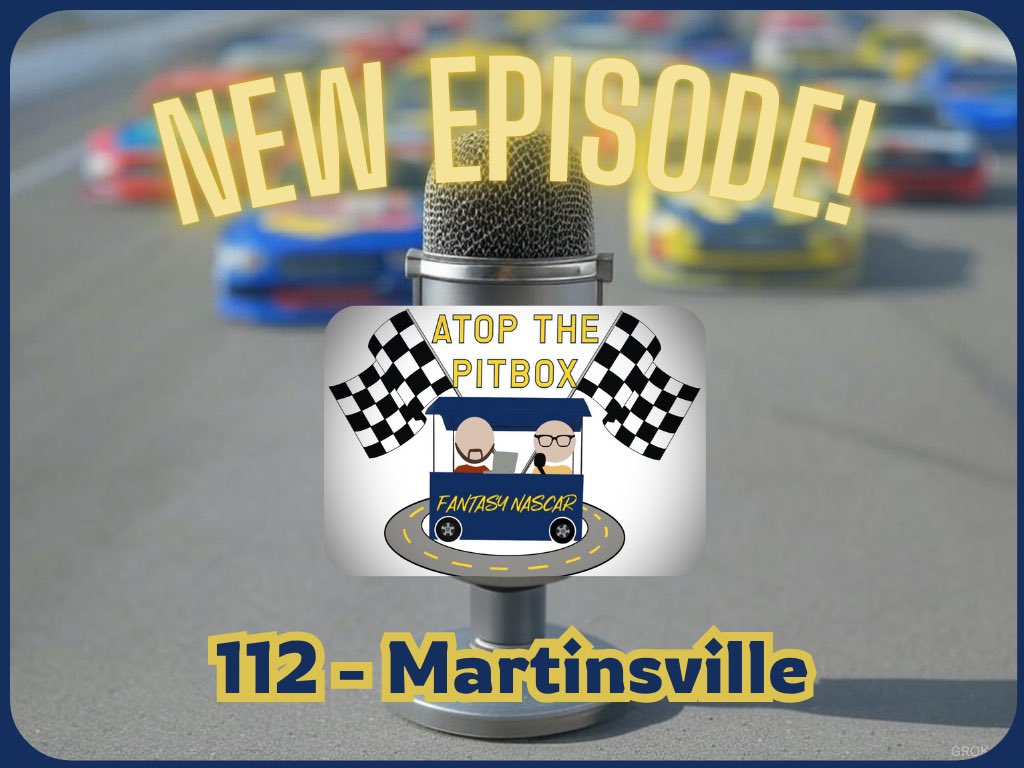 🚨 #ATPB PODCAST EPISODE ALERT 🚨 

<a href="/MartinsvilleSwy/">Martinsville Speedway</a> ✅🏁🌵
<a href="/ItsBristolBaby/">Bristol Motor Speedway</a> up next IN TWO WEEKS⏭️🏎️

The latest Atop The Pit Box Podcast episode is LIVE! 🎙️

We break down everything from Marinating — race recap, key moments, and the latest fantasy stats &amp; standings 📊📈 — and