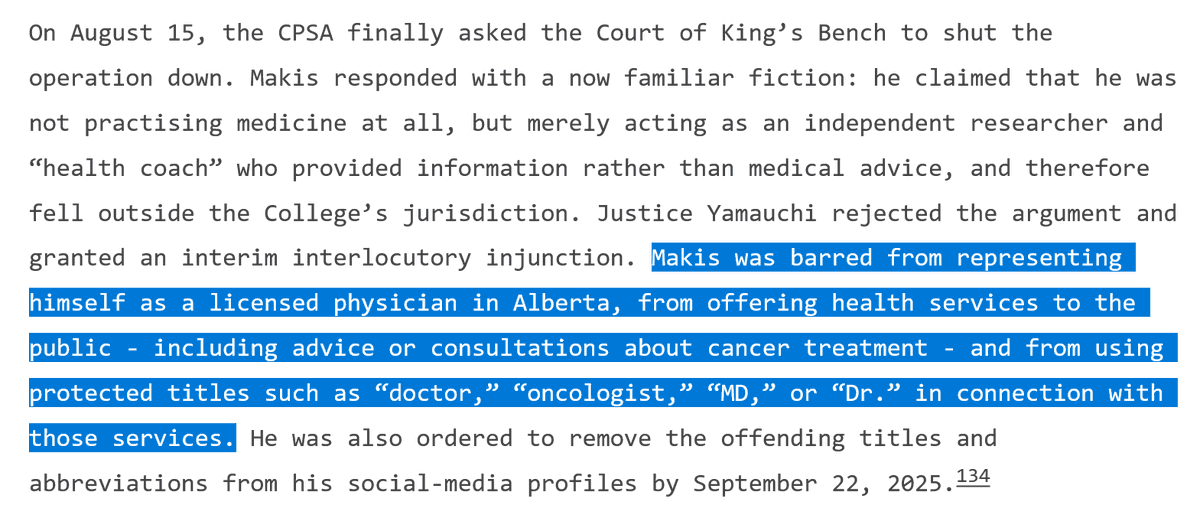 MandrakeLionel's tweet photo. @BornFree_isms @MakisMedicine All the more reason to only refer to #QuackMakis @MakisMedicine  as the #noncologist.🦆 https://t.co/EW1xKxKrSX
