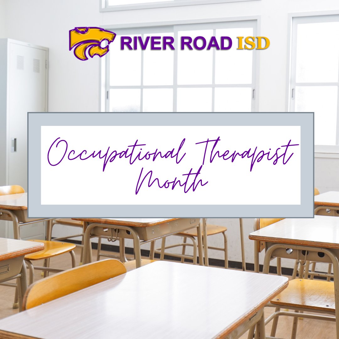 RiverRoadISD's tweet photo. April is Occupational Therapy Month!

Thank you to our occupational therapists for your care, creativity, and dedication. Your support helps students build the skills they need to succeed in school and in life. We appreciate the difference you make in our schools every day. https://t.co/DDkv1jqKd9