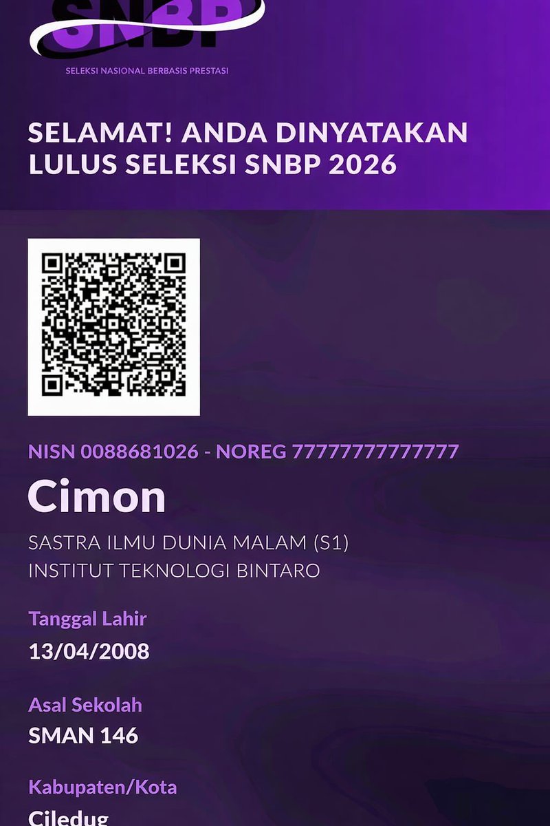 GAISS AKU LOLOS ITB!!!!!! GA NYANGKAA!!!

#SNBP #ITB #studytwt #ambisverse