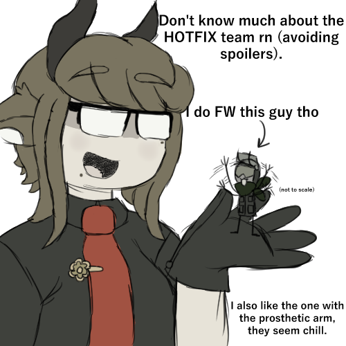 My current thoughts on the HOTFIX team #MINDHACKfanart