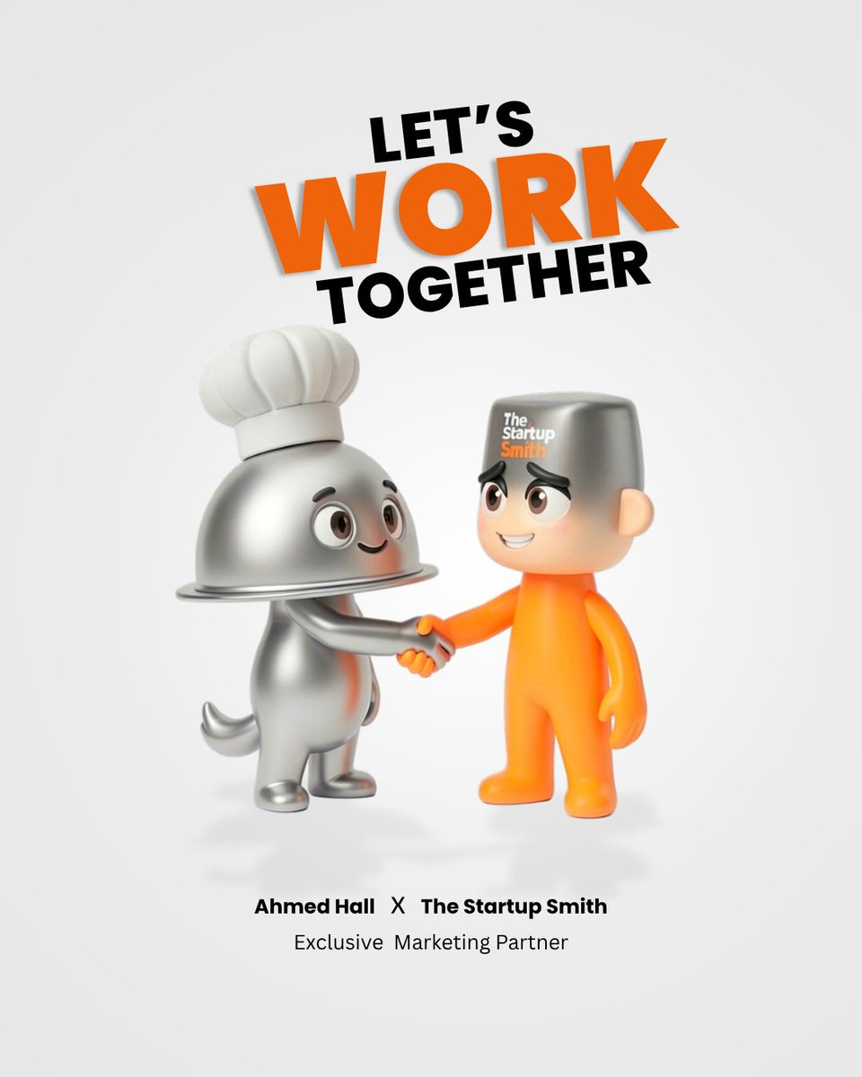 thestartupsmith's tweet photo. 🍽️ Great food deserves great marketing.

Ahmed Hall has always delivered unforgettable experiences, now The Startup Smith is handling the story behind it.

We're officially marketing partners, and we're just getting started.

 #AhmedHallXStartupSmith #MarketingPartnership https://t.co/tzpVLzxJ8n