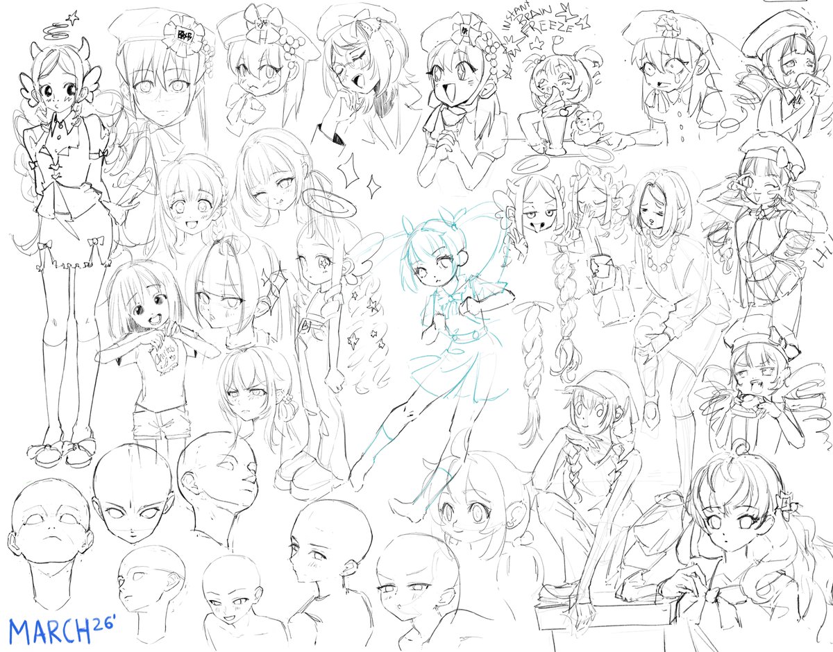 Listlessly Draw March drawing recap 105/1000 („• ֊ •„)੭♡ Dear #artmoots, if drawing ...