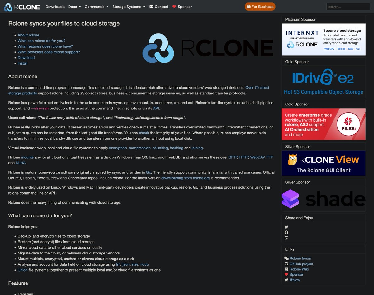 HSVSphere's tweet photo. rclone dot org / rclone dot com

highlights the difference well tbh https://t.co/Ez3bSuWDDs