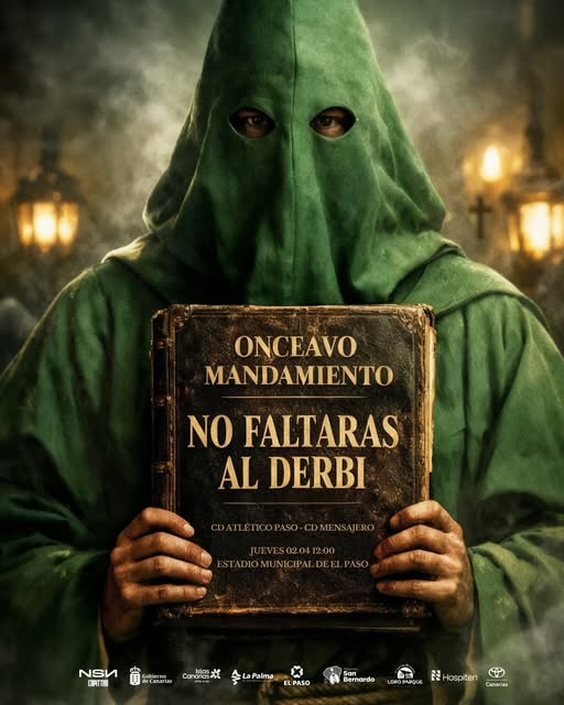 MensaHistoria's tweet photo. Este jueves, 2 de abril, el @CDMensajero disputará un auténtico "clásico", midiéndose en el "Municipal de El Paso" al representativo de la "Ciudad de los almendros". Un choque que significará el número 46 de los disputados por nuestro equipo como visitante en feudo verdinegro. https://t.co/l57Bo08DpW