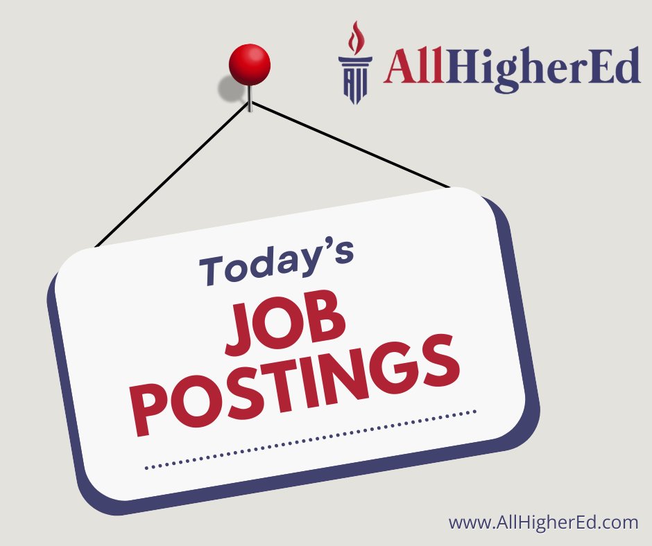 allhighered_'s tweet image. Closing out March with thousands of higher education opportunities listed on AllHigherEd.com.

Find your next opportunity here 👉 zurl.co/8E4gq 

#highered #academia #jobs #jobsearch #allhighered #career