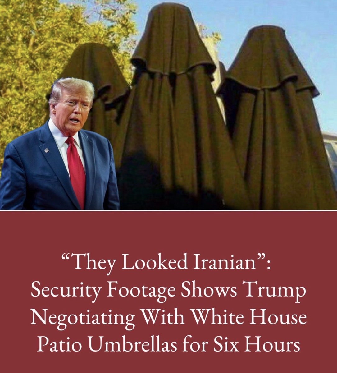 <a href="/StandUpForTrmp/">Stand Up For Trump</a> He’s not talking to anyone other than patio furniture

Obama had that deal sorted years ago and they were sticking to it