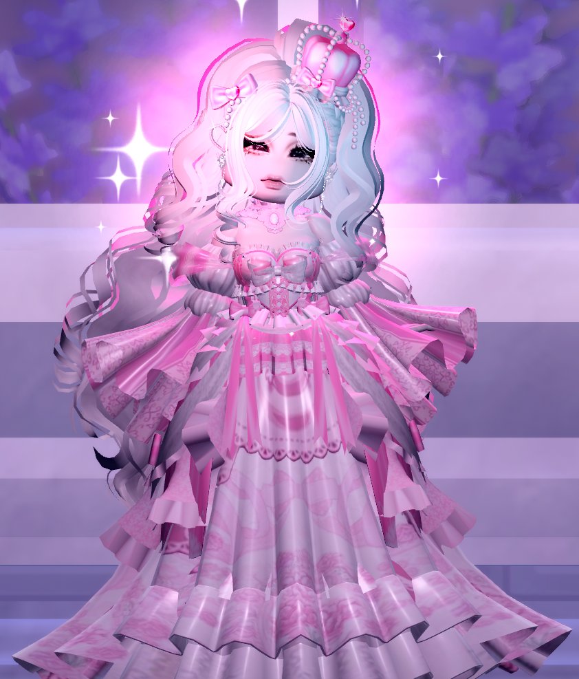Pink princess look because I'm putting the royal in royale high