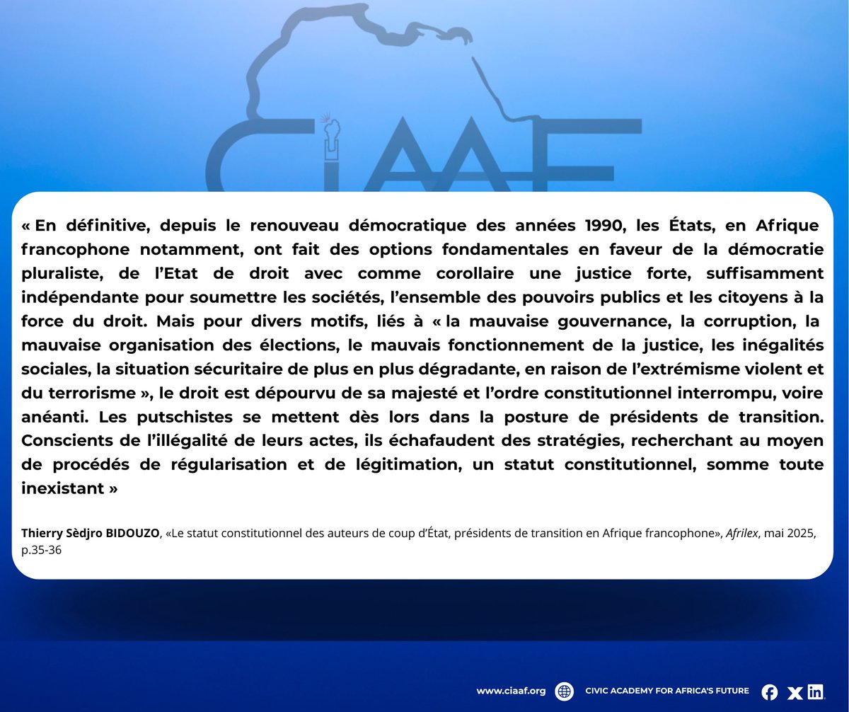 Civic Academy for Africa’s Future - CiAAF tweet media