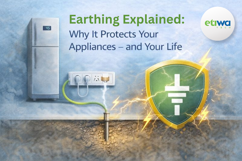EtiwaTech's tweet photo. Poor earthing puts your appliances and life at risk. It protects against surges, reduces shock risk, and keeps systems stable. Without it, faults go unnoticed. At Etiwa Tech, we practice safe electrical standards. #Etiwa https://t.co/pl3BKUkjmS