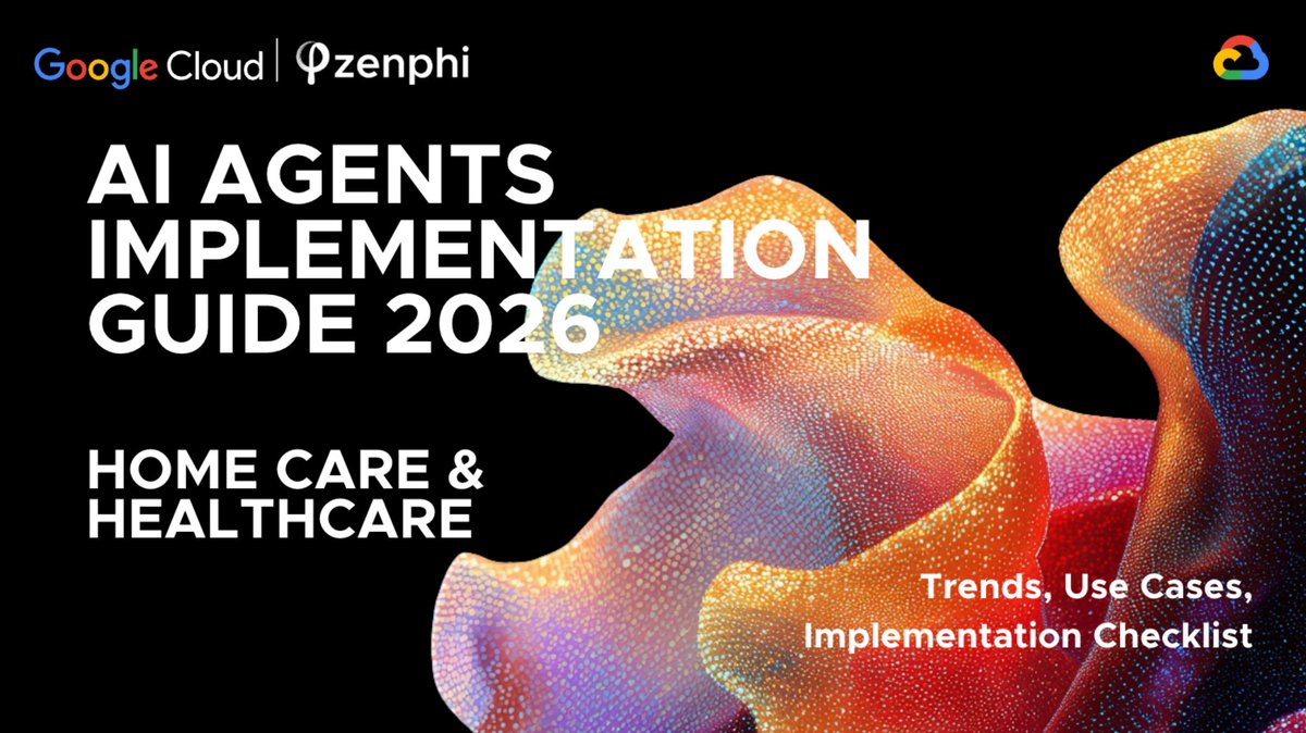 zenphi_co's tweet photo. Get the 𝐀𝐈 𝐀𝐠𝐞𝐧𝐭𝐬 𝐈𝐦𝐩𝐥𝐞𝐦𝐞𝐧𝐭𝐚𝐭𝐢𝐨𝐧 𝐆𝐮𝐢𝐝𝐞 𝐟𝐨𝐫 𝐇𝐞𝐚𝐥𝐭𝐡𝐜𝐚𝐫𝐞 &amp; 𝐇𝐨𝐦𝐞 𝐂𝐚𝐫𝐞 (2026) — free when you register.
See how a homecare provider improved operations + what most teams get wrong.
📅 April 14
👉 https://t.co/vn5gxxOlbR https://t.co/RTelNwRkG8
