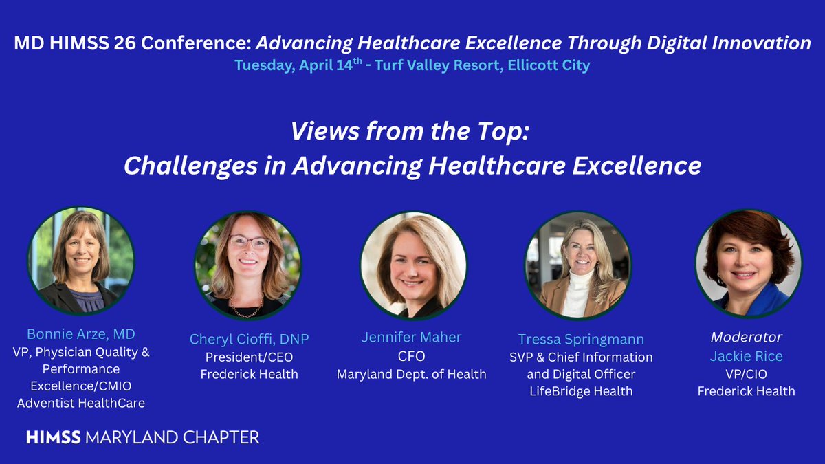 Maryland HIMSS tweet media