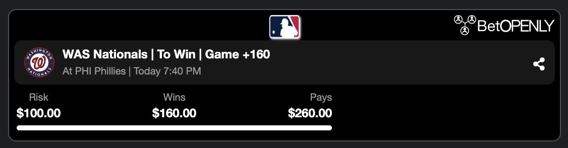 Bets on BetOpenly.com tweet media