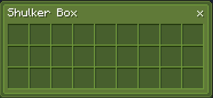 nipitare_'s tweet photo. New OreUI dyed shulker screens in #minecraft. First is undyed, then red, green, blue. Replies will also have white and black https://t.co/UGh7dFCqpD