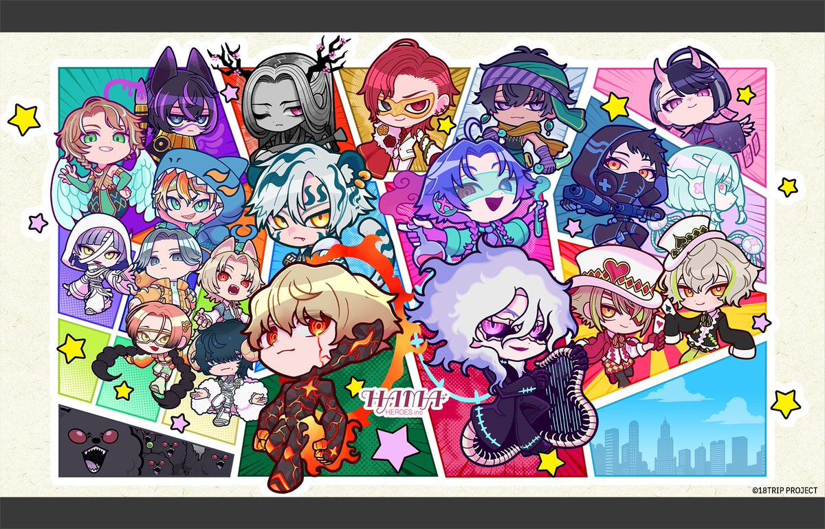 ⭐18HEROES RELEASE⭐

These heroes have honed their "ULTRA" in order to fight against "THE DARK" and protect the town of HAMA!

Open to LOCALS or TOURISTS!
If you're ever in need of assistance, please call "HAMA Heroes .inc"✨
※ also available for dispatch to neighboring areas