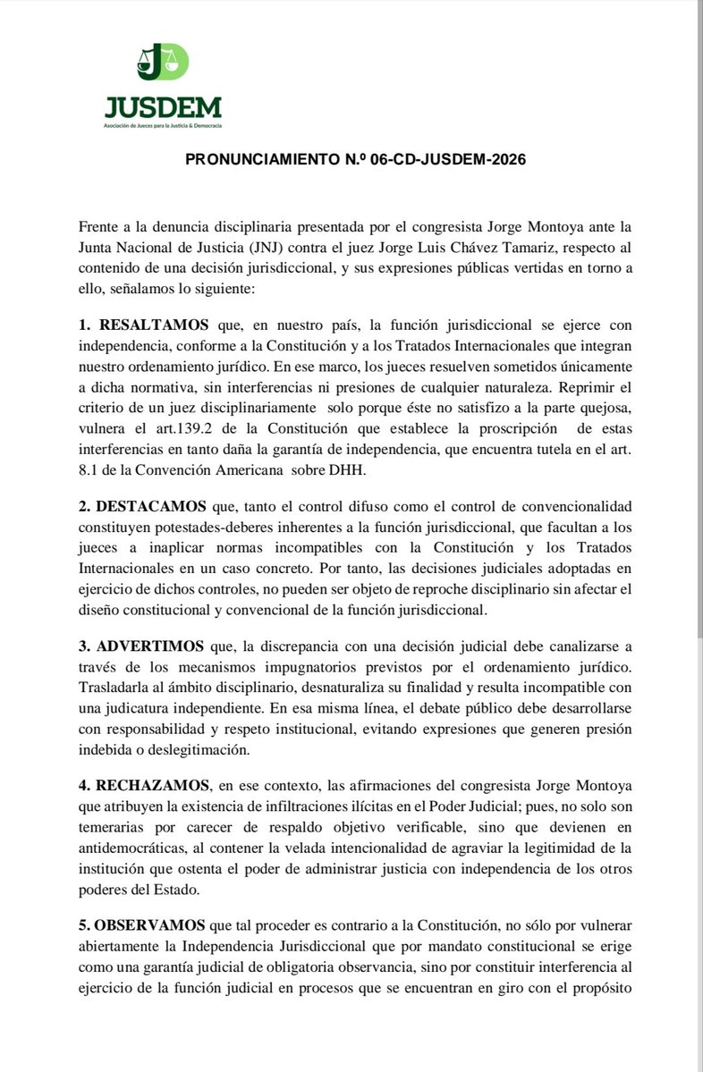 Asociación de Jueces para la Justicia y Democracia tweet media