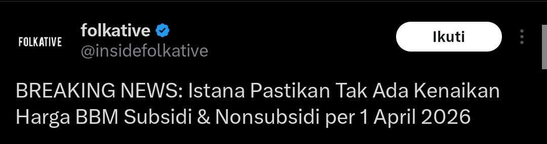fathul_bm's tweet photo. KENAPA KITA MENTELAAH BERITA YANG MUNCUL DILUARAN
1. Informasi BBM NAIK itu hanyalah prediksi, karena prediksi itu sering disampaikan dan berulang-ulang  ini bukan sekedar informasi namun teknik untuk membangun persepsi dan kalo persepsi sudah panik efeknya bakalan kemana-mana https://t.co/LX6KdCQQvd