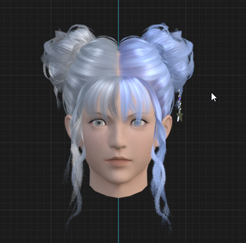 how it started vs. how it's going lol (hair commission :>)