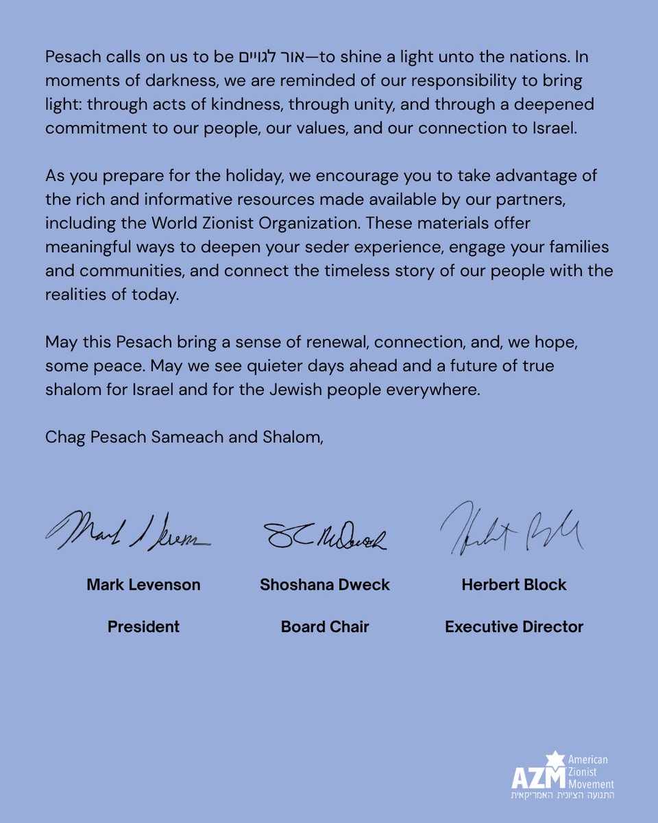 American Zionist Movement tweet media