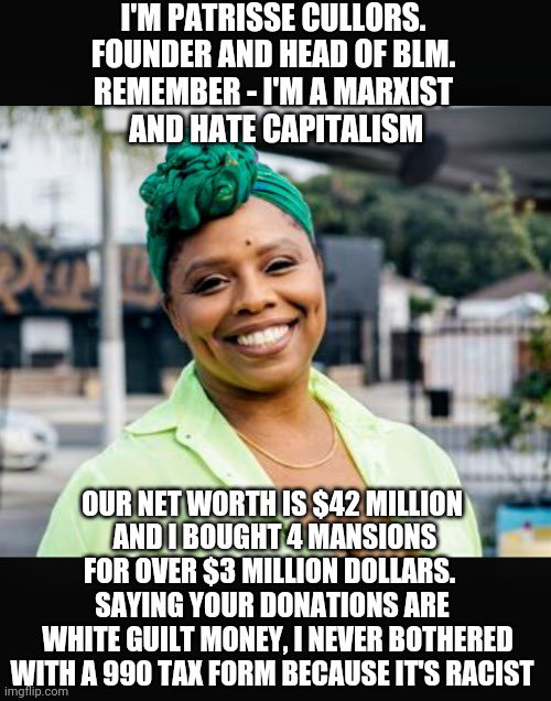 @LeahRain77 I'm not a fan of BLM or BLM! Both are corrupt entities ...