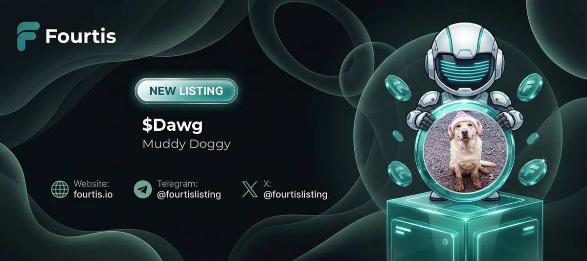 fourtislisting's tweet image. ⚡Fourtis Express Listing - Dawg⚡
@muddydoggy69

Muddy Doggy ( #Dawg ) 
fourtis.io/token-details/…

CA: 3HmEimSLRW2zudDFYEKVHPLvSpFUeiXJV23VGFgFpump

PRICE: $0.000007307 | MC: $7,307.55

#Newlisting #Altcoin #Memecoin #FourtisNewlisting