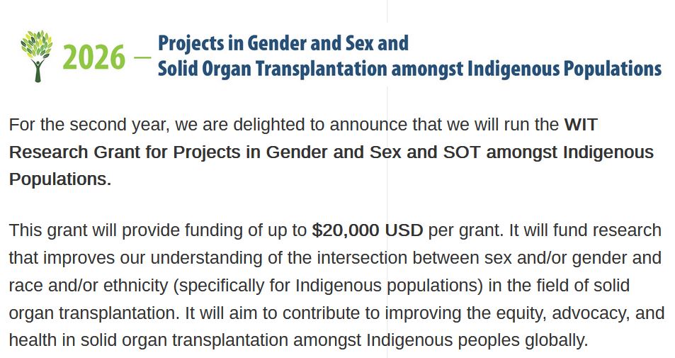 Women in Transplantation tweet media